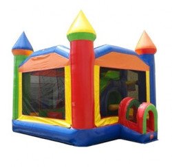 Picture1 1679408138 5-Part Multi Play Rainbow Inflatable Bounce House with Slide